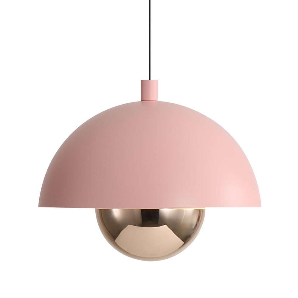 Wry Lighting Vintra Integrated LED Pendant in Dusty Rose